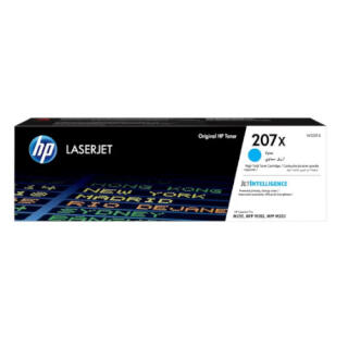 Toner HP 207X do Color LaserJet M255 Pro, wydajność 2450 stron cyan
