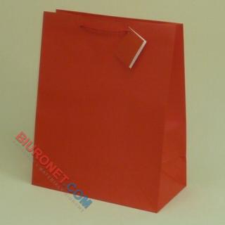 Torebka ozdobna na prezenty 18 x 10 x 22 cm, laminowana, papierowa z uchwytem, 12 sztuk miks kolorów