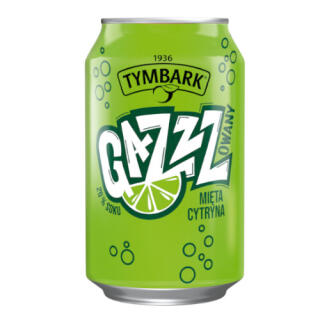 Tymbark Gazzz Mięta Cytryna 330 ml, napój gazowany, w puszce 12 sztuk
