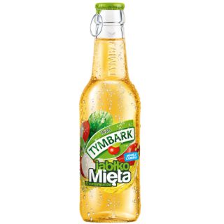 Tymbark Jabłko Mięta 250 ml, owocowy napój, w szklanej butelce 24 sztuki