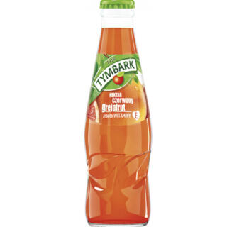 Tymbark Nektar Czerwony Grejpfrut 200 ml, owocowy, w szklanej butelce 15 sztuk