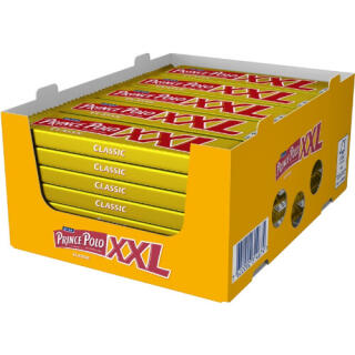 Wafelki Prince Polo Classic XXL 45 g, w czekoladzie, nadzienie kakaowe 35 sztuk