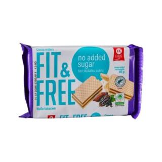 Wafle bez cukru z kremem kakaowym Fit&Free Cukry Nyskie 95 g