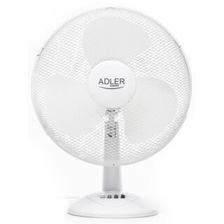 Wentylator Adler AD 7304 90W, biurkowy, średnica 40 cm biały