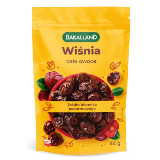Wiśnia Bakalland, całe owoce 100 g