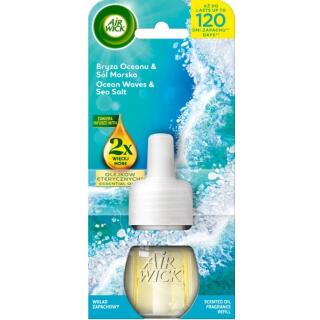 Wkład do odświeżacza powietrza Air Wick Bryza Oceanu i Sól Morska, elektryczny do gniazdka 19 ml