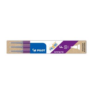 Wkład wymienny do cienkopisów wymazywalnych Pilot Frixion Point FRP5 F, końcówka 0,5 mm, 3 sztuki fioletowy