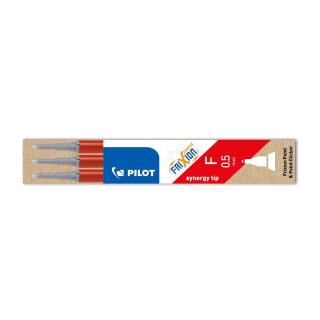 Wkład wymienny do cienkopisów wymazywalnych Pilot Frixion Point FRP5 F, końcówka 0,5 mm, 3 sztuki czerwony