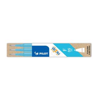 Wkład wymienny do piór wymazywalnych Pilot Frixion Ball i Clicker FR5 F, końcówka 0,5 mm, 3 sztuki lazurowy