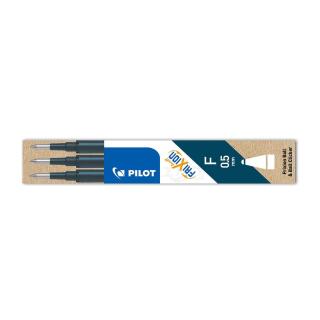 Wkład wymienny do piór wymazywalnych Pilot Frixion Ball i Clicker FR5 F, końcówka 0,5 mm, 3 sztuki granatowy