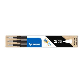 Wkład wymienny do piór wymazywalnych Pilot Frixion Ball i Clicker FR7 M, końcówka 0,7 mm, 3 sztuki czarny