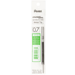 Wkład wymienny do pióra kulkowego Pentel EnerGel LR7, końcówka 0,7 mm limonkowy