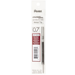 Wkład wymienny do pióra kulkowego Pentel EnerGel LR7, końcówka 0,7 mm burgundowy