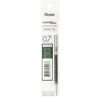 Wkład wymienny do pióra kulkowego Pentel EnerGel LR7, końcówka 0,7 mm ciemnozielony
