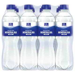Woda bez kaucji ZMB Capital 0,5L x 12 sztuk, mineralna, w butelkach PET gazowana
