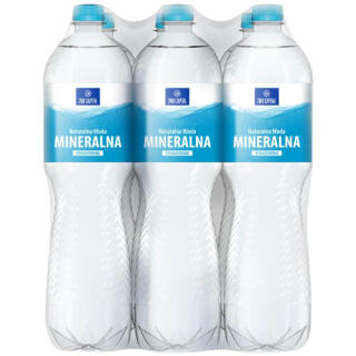 Woda bez kaucji ZMB Capital 1,5L x 12 sztuk, mineralna, w butelkach PET niegazowana