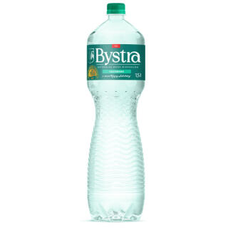 Woda mineralna Bystra 1,5L x 6 sztuk, w butelkach PET gazowana