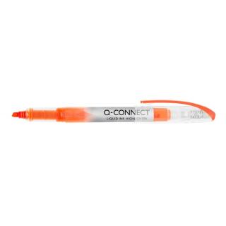 Zakreślacz z płynnym tuszem Q-Connect, końcówka 1 - 4 mm pomarańczowy