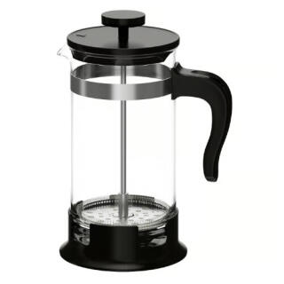 Zaparzacz tłokowy do kawy lub herbaty IKEA Upphetta 1L, transparentny szklany dzbanek french press 1 sztuka