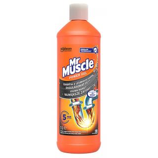 Żel do udrażniania rur, zlewów i odpływów Mr Muscle Power Gel, szybkodziałający 1 L