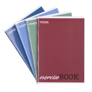 Zeszyt szkolny w kratkę A5 Office Products exerciseBOOK, miękka oprawa, 4 sztuki 80 kartek