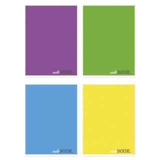 Zeszyt szkolny w linie A5 Office Products noteBOOK, miękka oprawa, 4 sztuki 96 kartek
