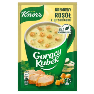 Zupa błyskawiczna Knorr Gorący Kubek Krem z Kury z Grzankami 16 g