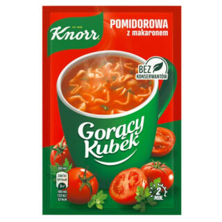 Zupa błyskawiczna Knorr Gorący Kubek Pomidorowa z Makaronem 19 g
