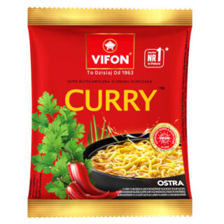 Zupa błyskawiczna o smaku kurczaka Vifon Curry, ostra 70 g