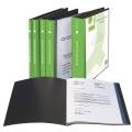 Album ofertowy Q-Connect A4, 100 koszulek, okładka miękka z kieszenią opisową czarny