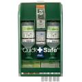 Apteczka ścienna PLUM QuickSafe Basic, dozownik z wyposażeniem zielona