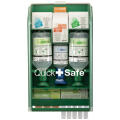 Apteczka ścienna PLUM QuickSafe Complete, dozownik z wyposażeniem zielona