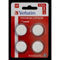 Baterie guzikowe Verbatim Premium Lithium CR2450 3V, litowe 4 sztuki