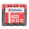 Baterie Verbatim Premium Alkaline AA LR06 1,5V, paluszki alkaliczne 4 sztuki