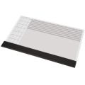 Biuwar Panta Plast A2 59 x 39,5 cm, podkładka na biurko z planem tygodniowym, blok 30 kartek z listwą 59 x 39 cm