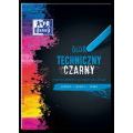 Blok techniczny czarny Oxford A4, papier 210 g 10 kartek
