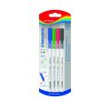 Cienkopis szkolne KEYROAD Fine Liner, końcówka 0,4mm, blister 4 kolory