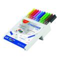 Cienkopisy szkolne KEYROAD Fine Liner, końcówka 0,4mm, plastikowe pudełko 10 kolorów