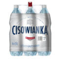 Cisowianka 1,5L x 6 sztuk, woda mineralna, w butelkach PET lekko gazowana