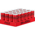 Coca Cola Zero 0,2L, napój gazowany bez cukru, w puszce 24 sztuki