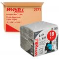 Czyściwo składane włókninowe Kimberly-Clark WypAll L40+ Power Clean 7471, białe ściereczki 30,4 x 31,7 cm 18 x 56 sztuk