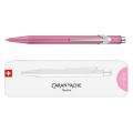 Długopis CARAN D'ACHE 849 Colormat-X w pudełku, wkład Goliath niebieski M różowa obudowa