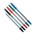 Długopis jednorazowy ze skuwką Office Products, 50 sztuk, końcówka 1,0 mm niebieski