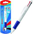 Długopis szkolny 4-kolorowy automatyczny KEYROAD 4-Colour Ball Pen, miękki uchwyt 4 kolory
