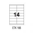 Etykiety uniwersalne papierowe białe APLI 100 arkuszy A4, samoprzylepne 105 x 42,4 mm