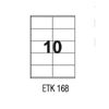 Etykiety uniwersalne papierowe białe APLI 100 arkuszy A4, samoprzylepne 105 x 57 mm