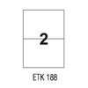 Etykiety uniwersalne papierowe białe APLI 100 arkuszy A4, samoprzylepne 210 x 148 mm