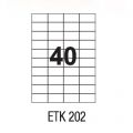 Etykiety uniwersalne papierowe białe APLI 100 arkuszy A4, samoprzylepne 52,5 x 29,7 mm