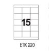 Etykiety uniwersalne papierowe białe APLI 100 arkuszy A4, samoprzylepne 70 x 50,8 mm