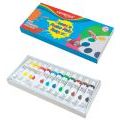 Farby plakatowe tempera w tubkach 12 ml KEYROAD 12 kolorów